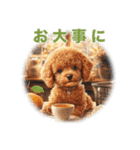 トイプードルの冬のことば（個別スタンプ：9）