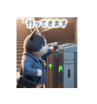 飛び出す♡ねこねこ日記--ハチワレの日常--（個別スタンプ：9）