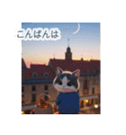 飛び出す♡ねこねこ日記--ハチワレの日常--（個別スタンプ：21）