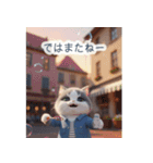 飛び出す♡ねこねこ日記--ハチワレの日常--（個別スタンプ：22）