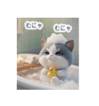 飛び出す♡ねこねこ日記--ハチワレの日常--（個別スタンプ：23）