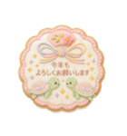 毎年使える・ゆめかわいいお正月クッキー（個別スタンプ：6）