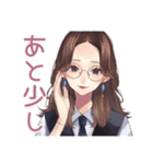 知的メガネガールの冷静ツッコミ（個別スタンプ：20）