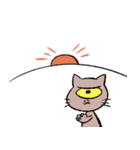 ひとつめ猫の年末年始。（個別スタンプ：5）