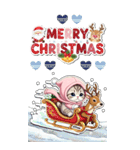 可愛い猫 シール風 思いやり 冬 敬語 BIG（個別スタンプ：30）