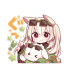 【再販】うさみみ少女✿あけおめスタンプ'25（個別スタンプ：18）