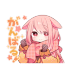 【再販】うさみみ少女✿あけおめスタンプ'25（個別スタンプ：20）