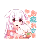 【再販】うさみみ少女✿あけおめスタンプ'25（個別スタンプ：22）