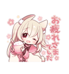 【再販】うさみみ少女✿あけおめスタンプ'25（個別スタンプ：23）