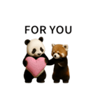動く！パンダとレッサーパンダBABY（個別スタンプ：20）
