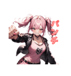 ブチ上げパンク女子、爆誕！（個別スタンプ：35）