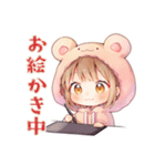 おうち最高★くま耳パーカーの女の子（個別スタンプ：13）