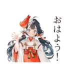 かわいい巫女さん★謹賀新年（個別スタンプ：2）