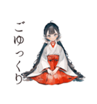 かわいい巫女さん★謹賀新年（個別スタンプ：11）