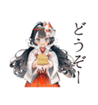 かわいい巫女さん★謹賀新年（個別スタンプ：24）