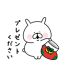 ゆるうさぎの冬。6（個別スタンプ：30）