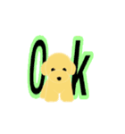 トイプードル(3色)が動いてアピールします（個別スタンプ：7）