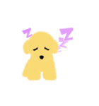 トイプードル(3色)が動いてアピールします（個別スタンプ：16）