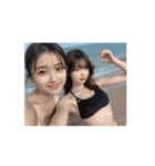 【動く＆日常会話】ビキニ美女（個別スタンプ：4）