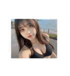 【動く＆日常会話】ビキニ美女（個別スタンプ：6）
