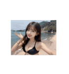 【動く＆日常会話】ビキニ美女（個別スタンプ：7）