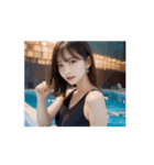 【動く＆日常会話】ビキニ美女（個別スタンプ：11）