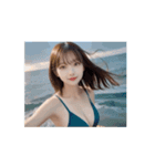 【動く＆日常会話】ビキニ美女（個別スタンプ：12）