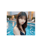 【動く＆日常会話】ビキニ美女（個別スタンプ：14）