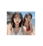 【動く＆日常会話】ビキニ美女（個別スタンプ：16）