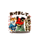 柴犬さんの年末年始（再販）（個別スタンプ：3）