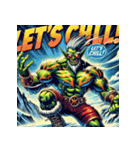 最強ゴブリン！！ アメコミ風（個別スタンプ：9）