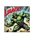 最強ゴブリン！！ アメコミ風（個別スタンプ：22）