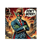 最強ゴブリン！！ アメコミ風（個別スタンプ：28）