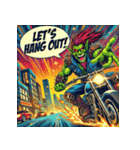 最強ゴブリン！！ アメコミ風（個別スタンプ：30）