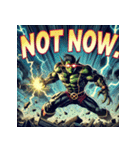 最強ゴブリン！！ アメコミ風（個別スタンプ：34）