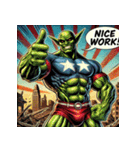 最強ゴブリン！！ アメコミ風（個別スタンプ：39）