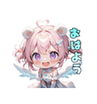 クマ天使、舞い降りました♡（個別スタンプ：2）