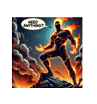 無敵の炎獣イフリート（個別スタンプ：9）