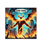 無敵の炎獣イフリート（個別スタンプ：19）