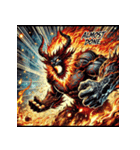 無敵の炎獣イフリート（個別スタンプ：21）