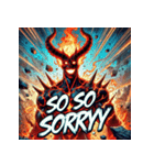 無敵の炎獣イフリート（個別スタンプ：26）