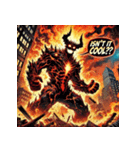 無敵の炎獣イフリート（個別スタンプ：32）