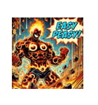 無敵の炎獣イフリート（個別スタンプ：35）