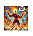 無敵の炎獣イフリート（個別スタンプ：37）