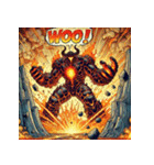 無敵の炎獣イフリート（個別スタンプ：40）