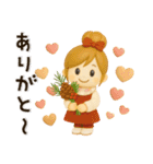 おだんごガール♡クリスマス＆お正月【3D】（個別スタンプ：7）