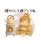 おだんごガール♡クリスマス＆お正月【3D】（個別スタンプ：12）