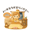 おだんごガール♡クリスマス＆お正月【3D】（個別スタンプ：37）