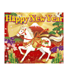 大人の豪華な年賀状（個別スタンプ：3）