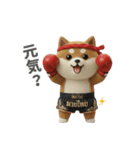 ムエタイ大好き♡柴犬夫婦の日常スタンプ（個別スタンプ：30）